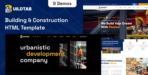 Construction HTML Template