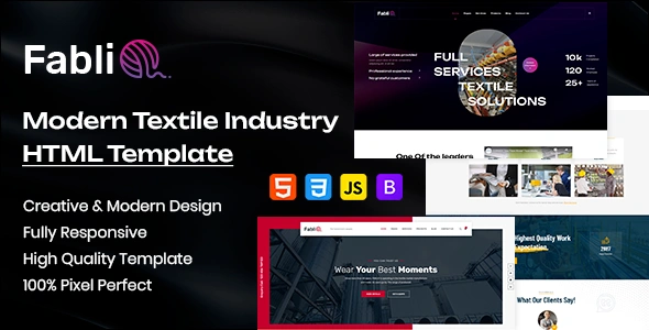Textile Industry HTML5 Template