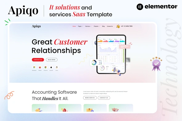 IT Solutions & Services Elementor Template Kit