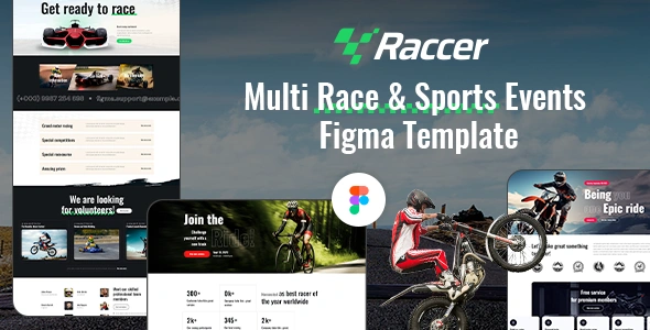 Raccer, bike race, biker club, cycling event, festival, landing page, marathon, moto race, motor club, motor sports, racing events, running, sports, themes & templates, web template, wordpress theme