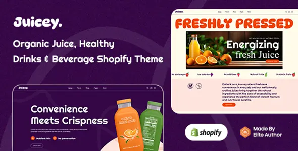 Organic Juice Website Shopify Theme