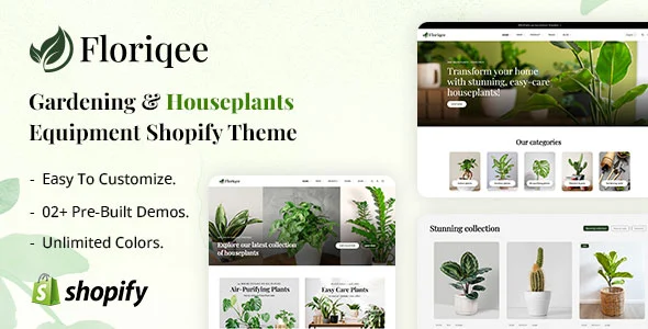 Houseplants Shopify Theme Website
