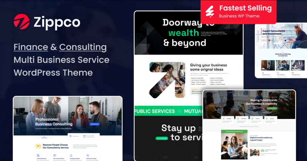 Zippco - Business and Finance Consulting WordPress Theme