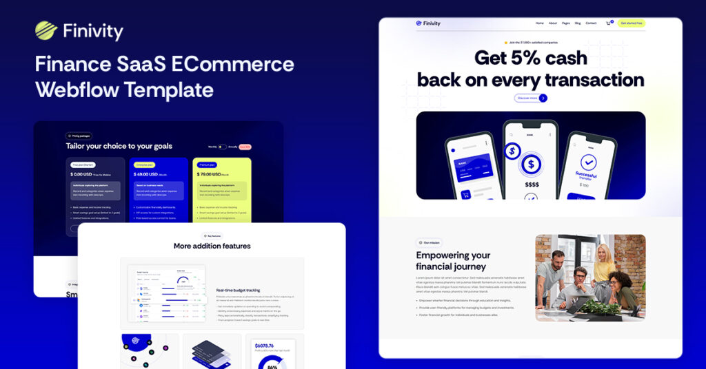 Finivity - Technology Website Webflow Template