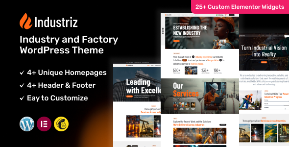 Industry and Factory WordPress Theme