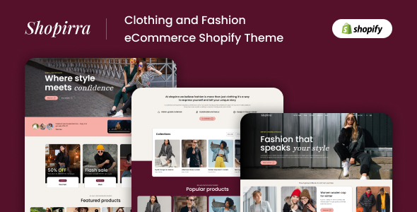 Clothing and Fashion Ecommerce Shopify Theme