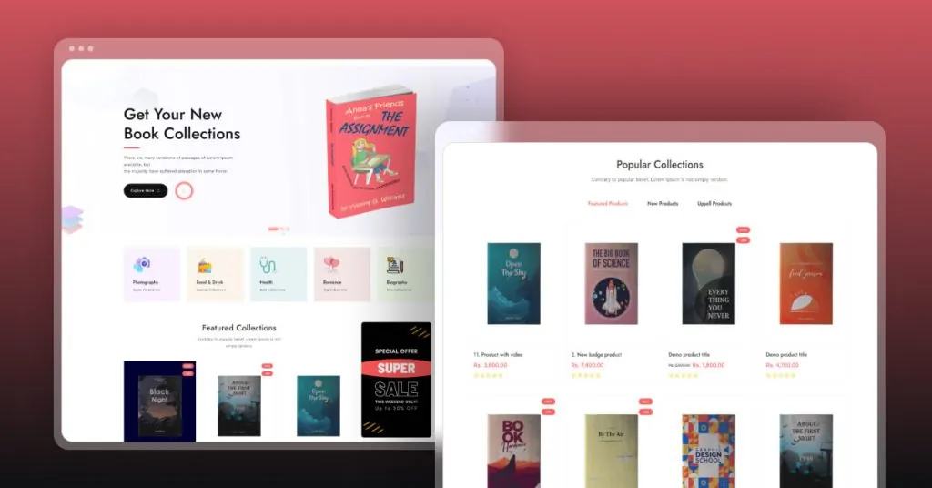Susan - Book Store Shopify Theme Website 