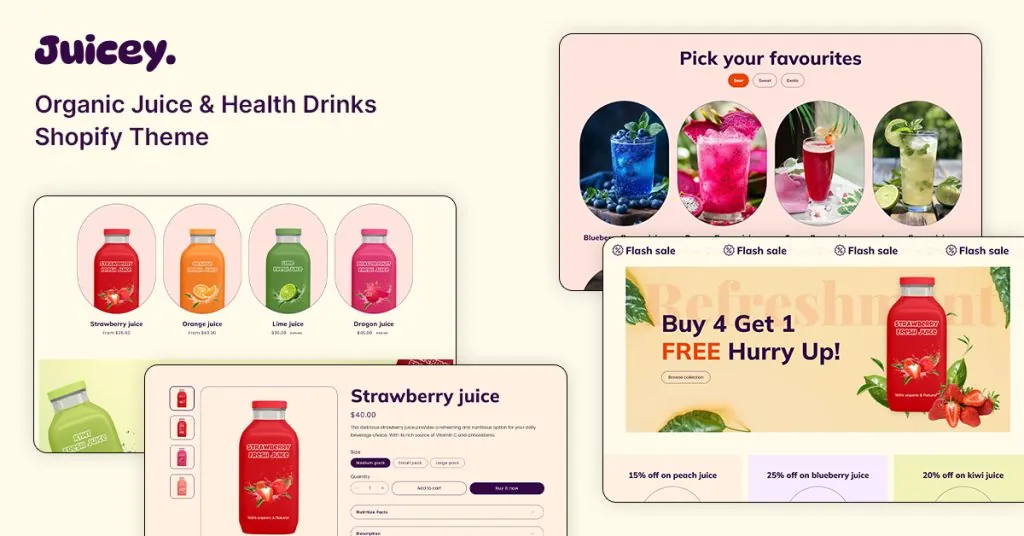 Juicey - Organic Juice & Health Drinks Shopify Theme
